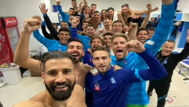 Εθνική Ελλάδας: Η πανηγυρική ομαδική selfie στην Πρίστινα