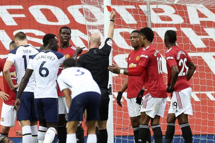 Γιουνάιτεντ – Τότεναμ: Ο Μαρσιάλ χαστούκισε τον Λαμέλα και αποβλήθηκε