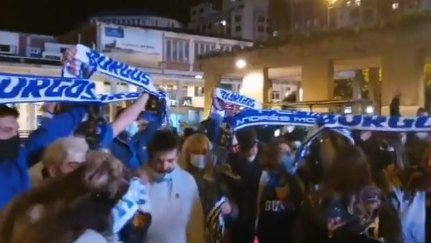 Μπούργος: Βγήκαν στους δρόμους οι φίλαθλοι της ομάδας