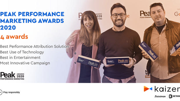Τετραπλή διάκριση για Kaizen Gaming και Betano στα Peak Performance Marketing Awards