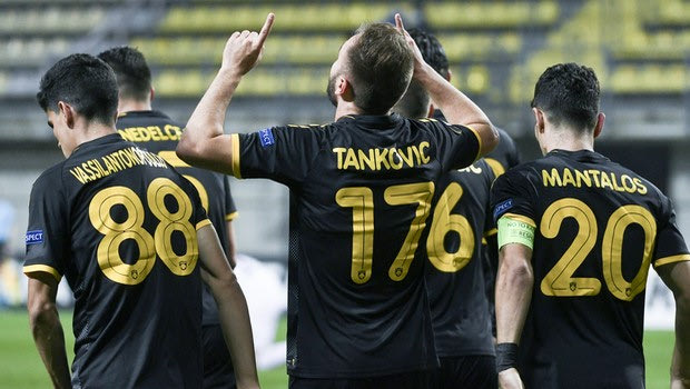 Ζόρια – ΑΕΚ: Ασίστ ο Τάνκοβιτς και γκολ ο Μάνταλος για το 0-2