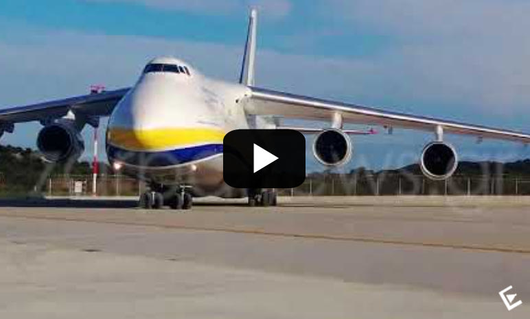 Το θηριώδες Antonov-124 προσγειώνεται στο αεροδρόμιο των Χανίων – Είναι το δεύτερο μεγαλύτερο μεταγωγικό στον κόσμο