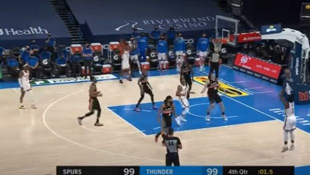 Το νικητήριο buzzer-beater τρίποντο του Ντορτ των Θάντερ κόντρα στους Σπερς