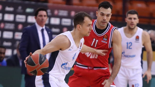 Ολυμπιακός – Ζενίτ: Ο Πάνγκος βομβάρδισε το ΣΕΦ με 4/4 τρίποντα στο α’ δεκάλεπτο