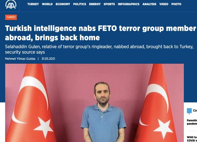 Απαγωγή ή σύλληψη-Η τουρκιή ΜΙΤ “έπιασε τον τρομοκράτη” τον ανιψιό του Φετουλαχ Γκιουλέν σε επιχείρηση σε ξένη χώρα