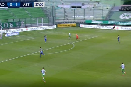 Παναθηναϊκός – Αστέρας: Γκάφα του Παπαδόπουλου και 1-1 οι “πράσινοι” με τον Χατζηγιοβάνη