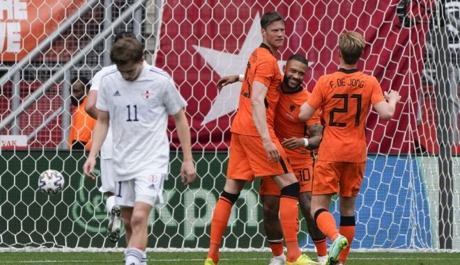 Η Ολλανδία επικράτησε άνετα 3-0 της Γεωργίας σε φιλικό τεστ