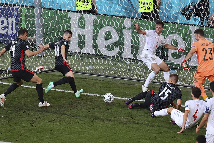 S24, Euro 2020, Κροατία – Ισπανία: Με goal-line technology μείωσε σε 2-3 ο Όρσιτς