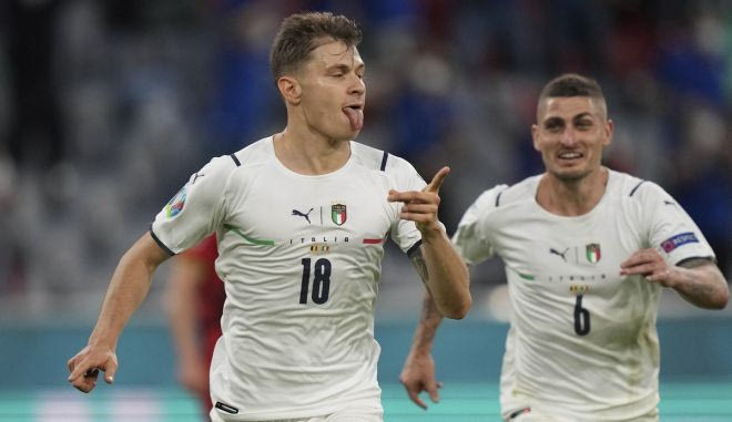 S24, Euro 2020, Βέλγιο – Ιταλία: Ο Μπαρέλα με τρομερή ενέργεια και σουτ άνοιξε το σκορ για τους Ιταλούς