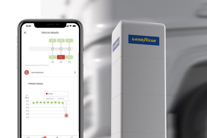 Νέος τρόπος ελέγχου πίεσης ελαστικών από τη Goodyear
