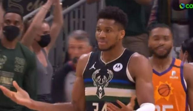 NBA Finals, Μπακς – Σανς: Τρομερός ο Γιάννης Αντετοκούνμπο στην τρίτη περίοδο με 20 πόντους