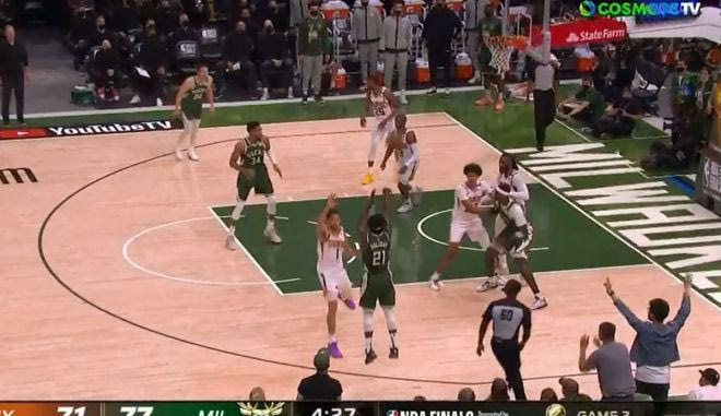 NBA Finals: Τα συνεχόμενα τρίποντα του Χόλιντεϊ στην τρίτη περίοδο