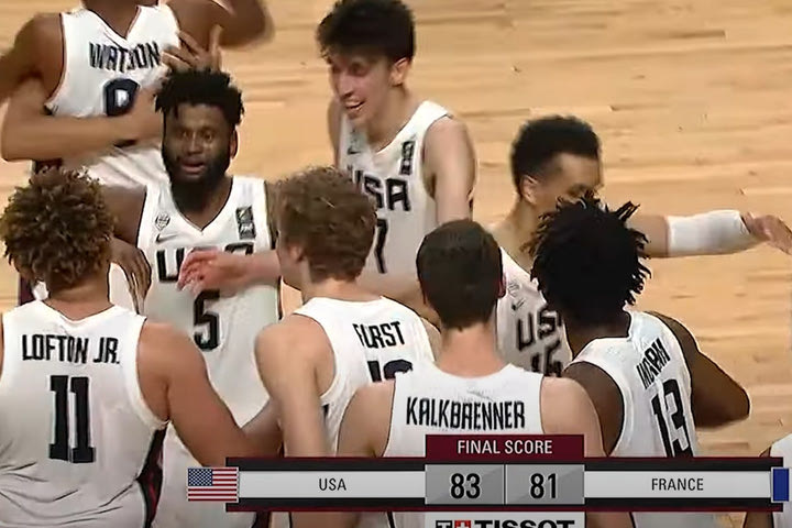 ΗΠΑ – Γαλλία 83-81: Πρωταθλήτρια κόσμου η Team USA Κ19 κόντρα στον τρομερό Γουεμπανιαμά
