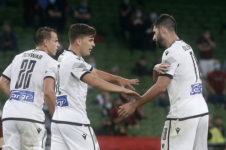 Μποέμιανς – ΠΑΟΚ: Ο Ολιβέιρα μείωσε σε 2-1 με το πρώτο γκολ του για τον Δικέφαλο