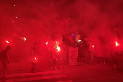 Ολυμπιακός: Υποδοχή της αποστολής στη Ρόδο από οπαδούς