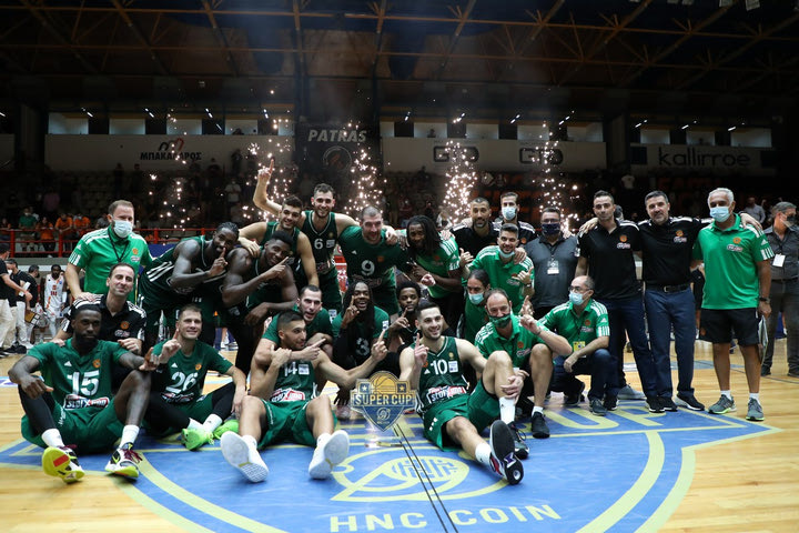 Παναθηναϊκός – Προμηθέας 92-83: Οι πράσινοι πήραν τη σκυτάλη από τους Πατρινούς και πρόσθεσαν το Super Cup στη συλλογή τους