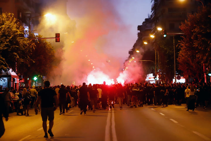 Πορεία διαμαρτυρίας των οπαδών του ΠΑΟΚ