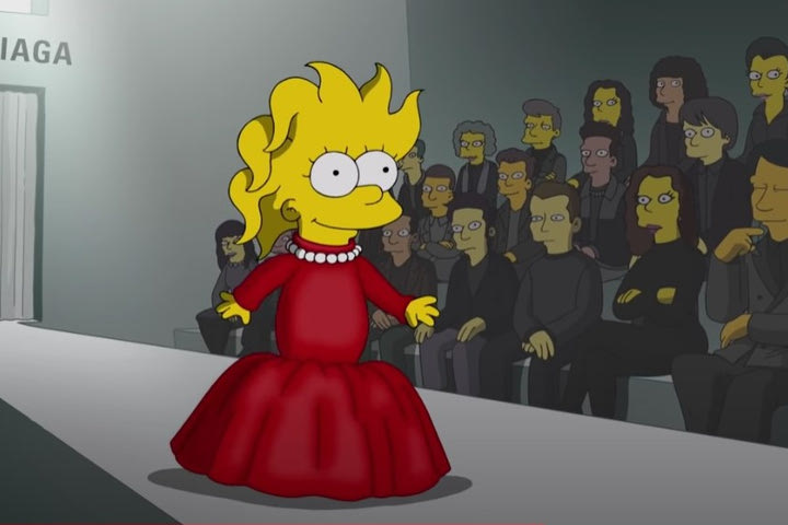 Ο Balenciaga ανεβάζει στην πασαρέλα τους Simpsons – και η Αννα Γουίντουρ ως καρτούν παρακολουθεί