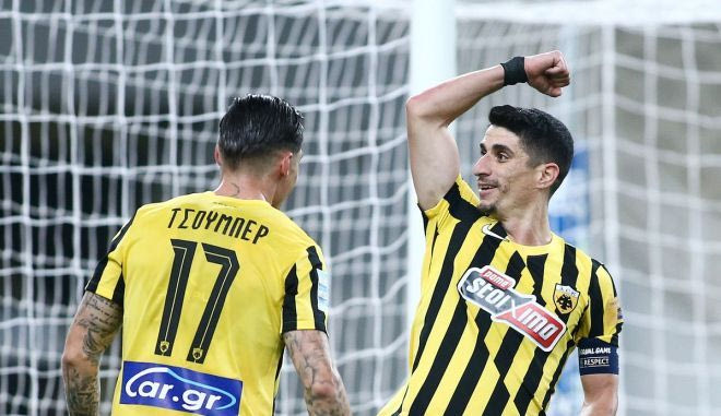 ΑΕΚ – Άρης: Το 2-0 της Ένωσης με εύστοχη εκτέλεση πέναλτι του Μάνταλου