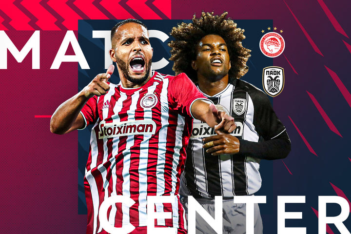 LIVE: Ολυμπιακός – ΠΑΟΚ