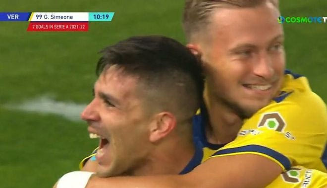 Το 1-0 με πανέμορφο γκολ του Σιμεόνε για τη Βερόνα κόντρα στη Γιουβέντους