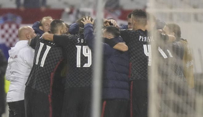 Οι πανηγυρισμοί των Κροατών για την πρόκριση στο Μουντιάλ του Κατάρ