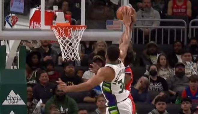 NBA: Με αυτοκρατορικό stop του Γιάννη και σούπερ καρφώματα το Top-10