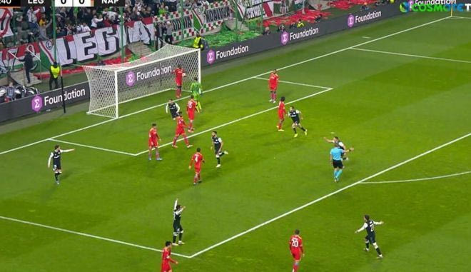 Το 1-0 της Λέγκια απέναντι στην Νάπολι