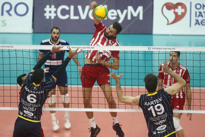 Ολυμπιακός – Χεμπάρ 1-3: Ήττα και αποκλεισμός από το Champions League, συνεχίζει στο CEV Cup