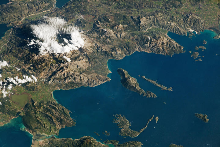 Η Δυτική Ελλάδα μέσα από τον φωτογραφικό φακό της NASA