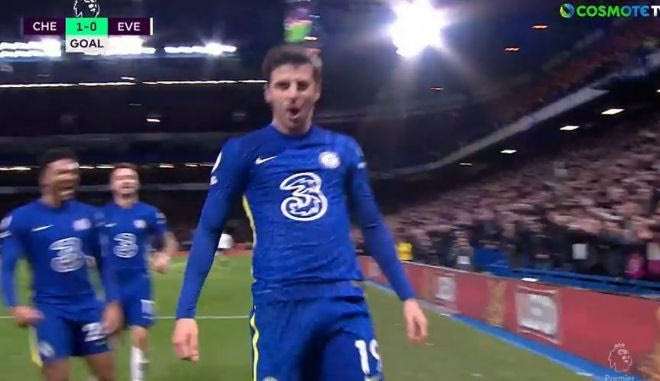 Ο Μάουντ έκανε το 1-0 για την Τσέλσι κόντρα στην Έβερτον