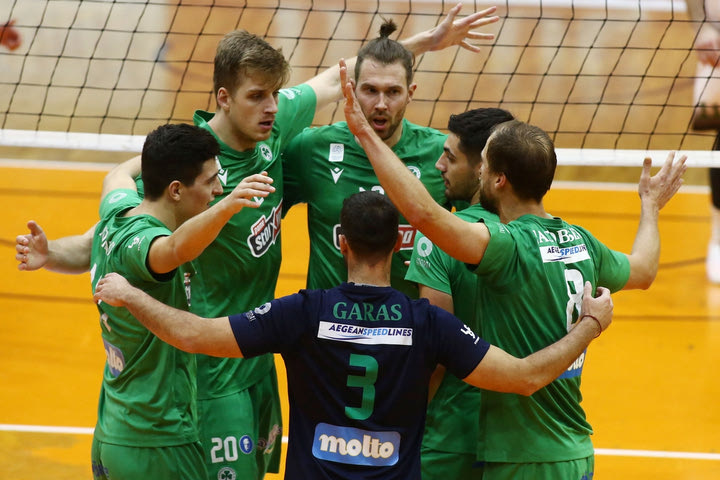 Volley League ανδρών: Επέστρεψε στις νίκες ο Παναθηναϊκός, άνετα και ο ΠΑΟΚ με τον Ολυμπιακό