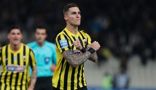 Το 1-0 της ΑΕΚ με τον Βράνιες μετά την ασίστ του Μάνταλου