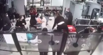 Απίθανη διάσωση βρέφους σε αεροδρόμιο από αξιωματικό ασφαλείας καταγράφηκε on camera