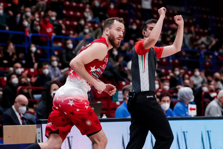 Η Αρμάνι Μιλάνο 102-99 την Βίρτους Μπολόνια σε μεγάλο ματς για το ιταλικό πρωτάθλημα