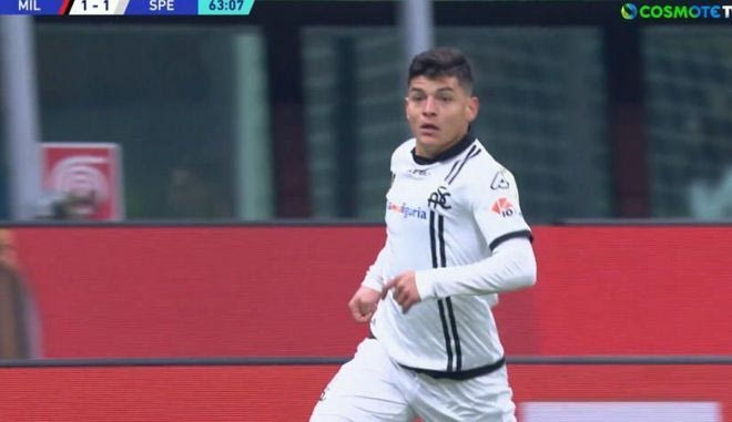 Ο Αγουδέλο πάγωσε την Μίλαν κάνοντας το 1-1 για την Σπέτσια