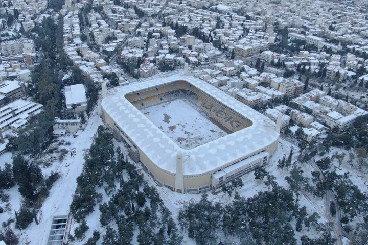 ΑΕΚ: Το εντυπωσιακό video από τη χιονισμένη OPAP Arena