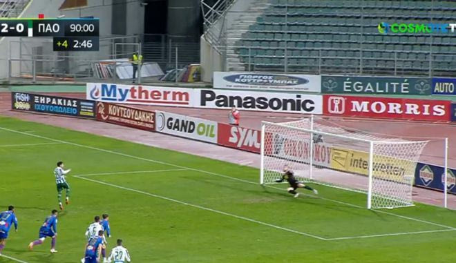 Ο Παλάσιος με πέναλτι μείωσε σε 2-1 κόντρα στον Βόλο