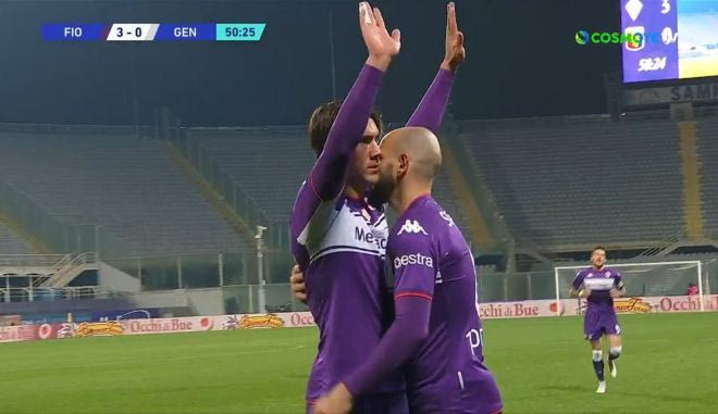 Η υπέροχη λόμπα του Βλάχοβιτς έφερε το 4-0 για την Φιορεντίνα