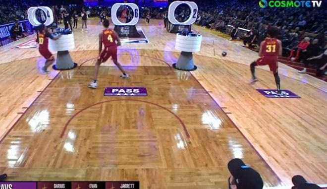 Οι Cavs συγκέντρωσαν 74 πόντους στο passing του Skills Challenge