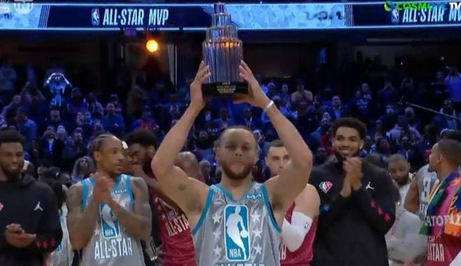 All Star Game 2022: Η ανάδειξη του Στεφ Κάρι σε MVP