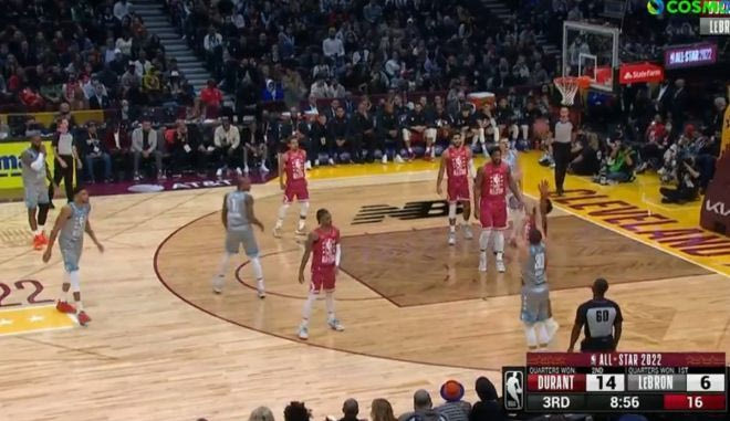 All Star Game 2022: Απίθανος Κάρι με 5 τρίποντα σε 2 λεπτά