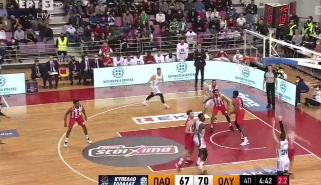 Final Four -Κύπελλο Ελλάδας: Η τάπα του Γουόκαπ στον Νέντοβιτς