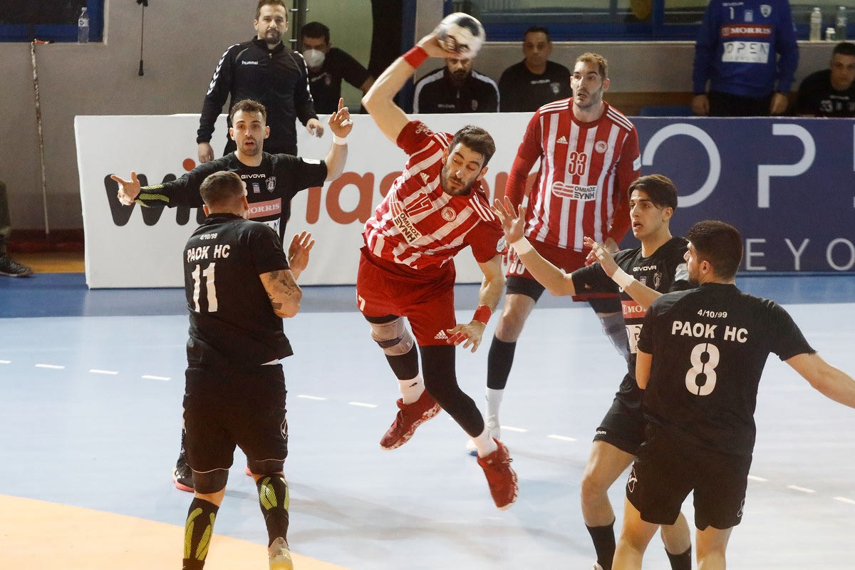 ΠΑΟΚ – Ολυμπιακός 22-26: Μεγάλο διπλό των ερυθρόλευκων