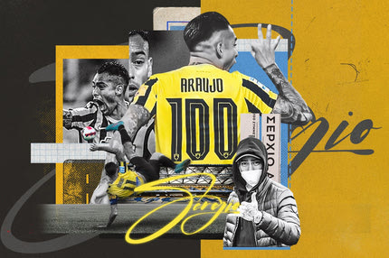 Σέρχιο Αραούχο: Ιστορική στιγμή, μπήκε στο κλειστό κλαμπ των 100άρηδων της ΑΕΚ