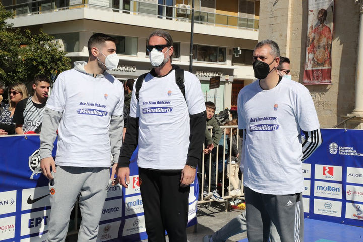 Final Four – Κύπελλο Ελλάδας: Αλβέρτης, Διαμαντίδης και Παπαπέτρου παρευρέθηκαν στο τουρνουά 3×3
