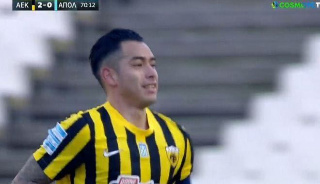 Ο Μισελέν σέρβιρε και ο Αραούχο έκανε το 3-0 για την ΑΕΚ κόντρα στον Απόλλωνα