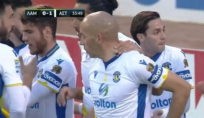 Το 0-1 του Αστέρα με κεφαλιά ψαράκι του Μπαράλες
