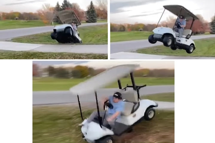 Γκόλφερ μιμείται τους Ντιούκς με αμαξίδιο του γκολφ