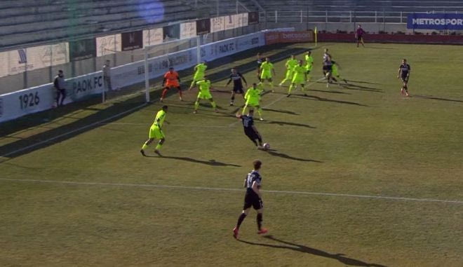 Η μεγάλη ευκαιρία του ΠΑΟΚ με το δοκάρι του Χατζηστραβού κόντρα στον Απόλλωνα Λάρισας